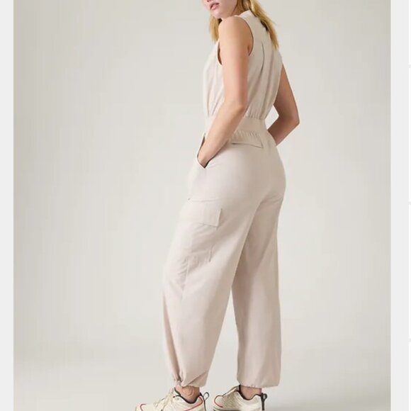 Athleta Brooklyn Utility Jumpsuit NWT, 16 Tall - Picture 2 of 7